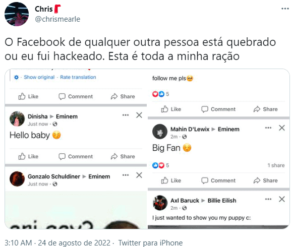 bug no facebook