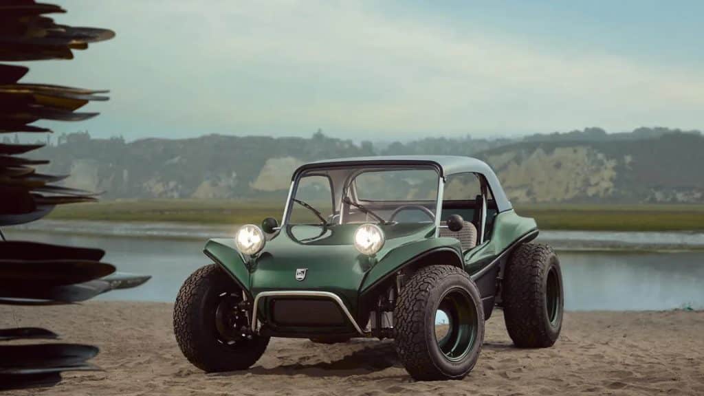 Frente do buggy elétrico Meyers Manx 2.0