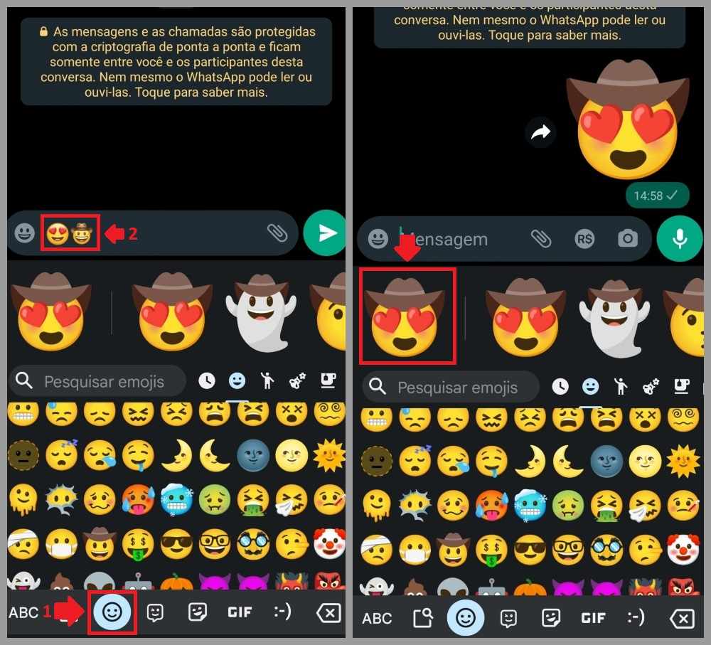 Como mudar os emojis do Google?