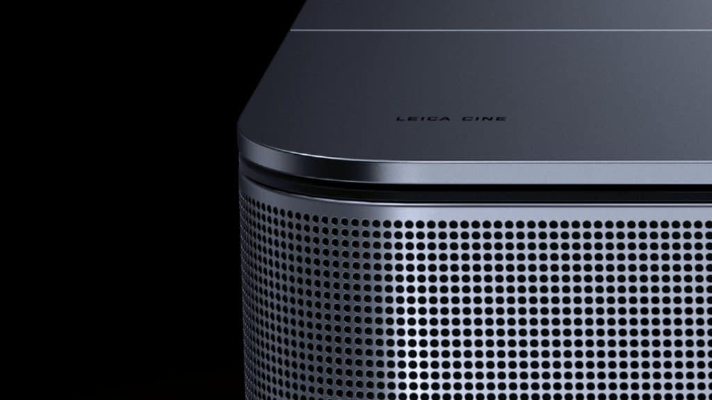 Detalhe do design do Leica Cine 1