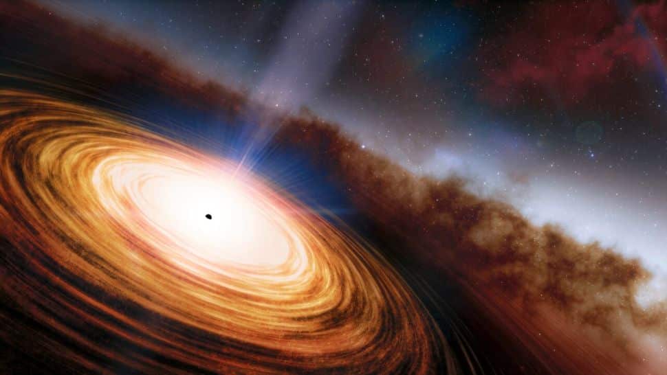 Quasar (Crédito: NOIRLab/NSF/AURA/J. da Silva/Spaceengine)