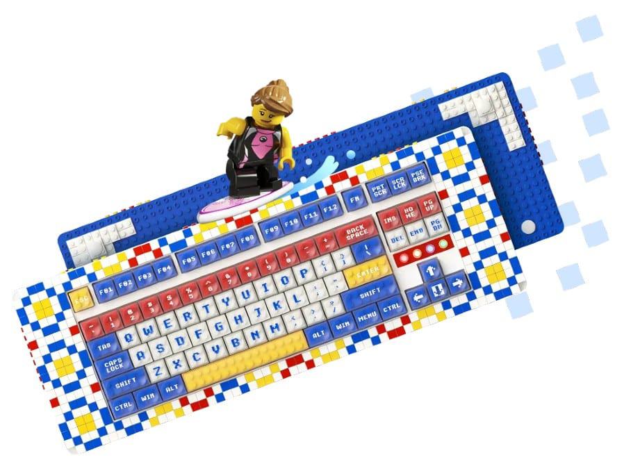 Teclado Pixel pode ser totalmente personalizado com peças Lego