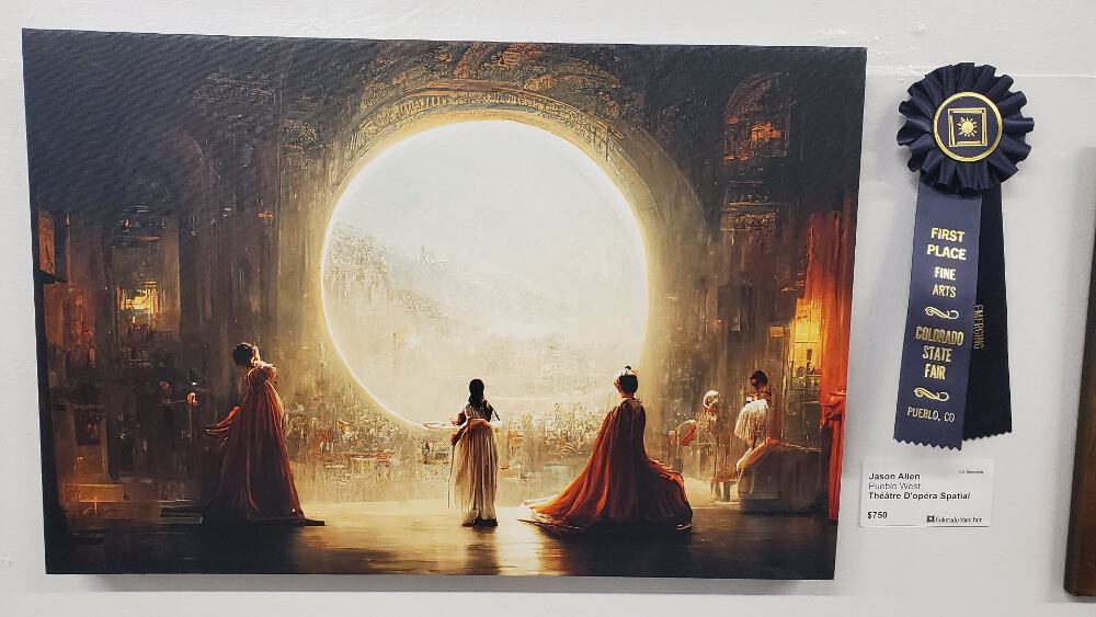 “Théâtre D’opéra Spatial” ganhou o primeiro prêmio em concurso no Colorado