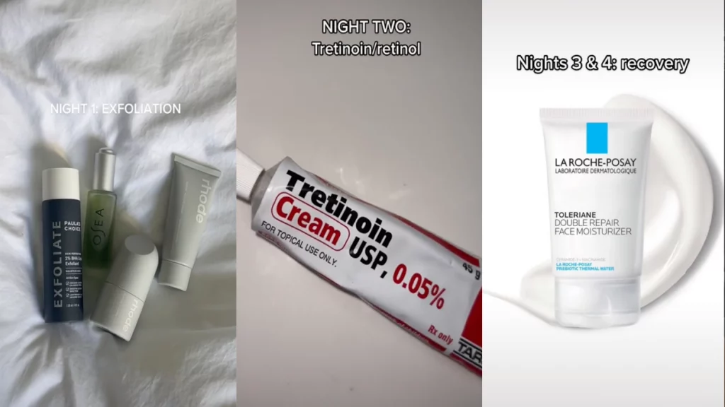 TikTok produtos de pele