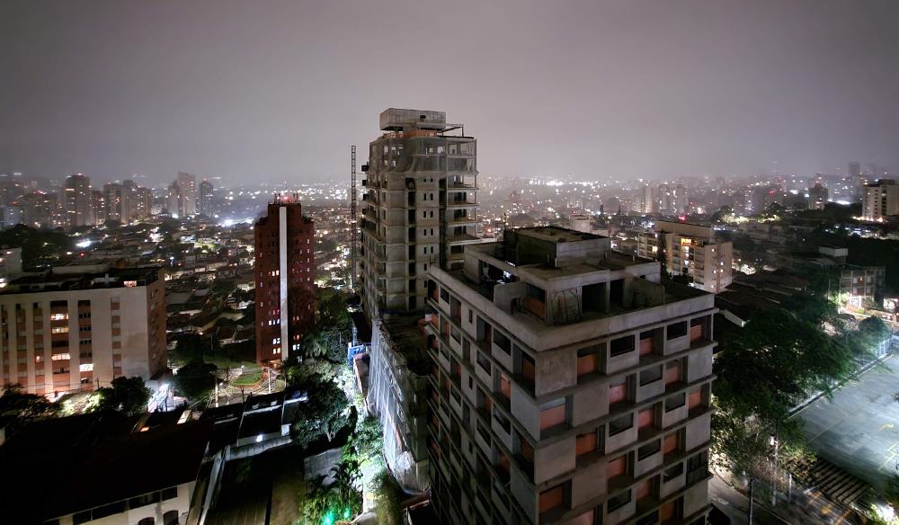 Foto tirada com o Z Fold 4 com o modo noturno