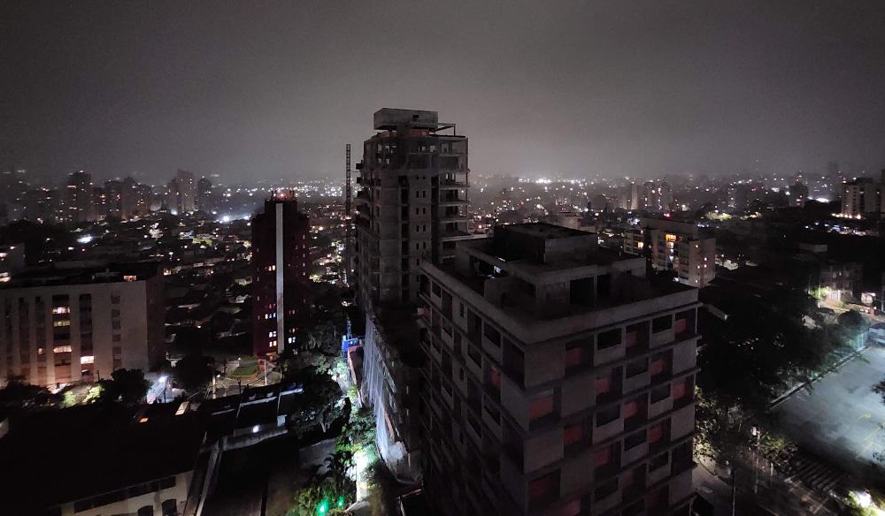 Foto tirada com o Z Fold 4 sem o modo noturno