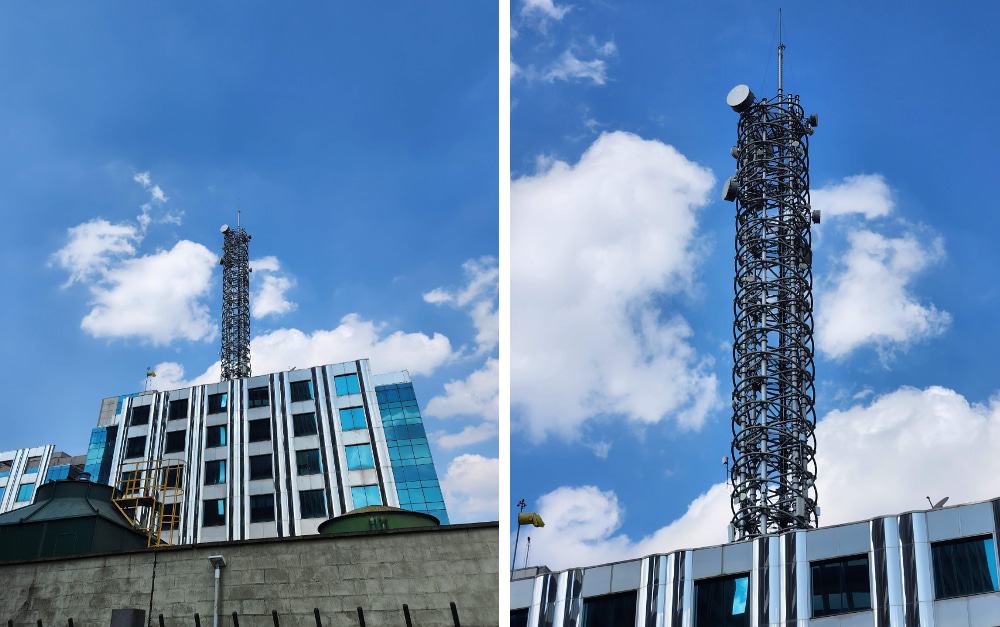 Imagens tiradas sem zoom e com zoom óptico de 3x 