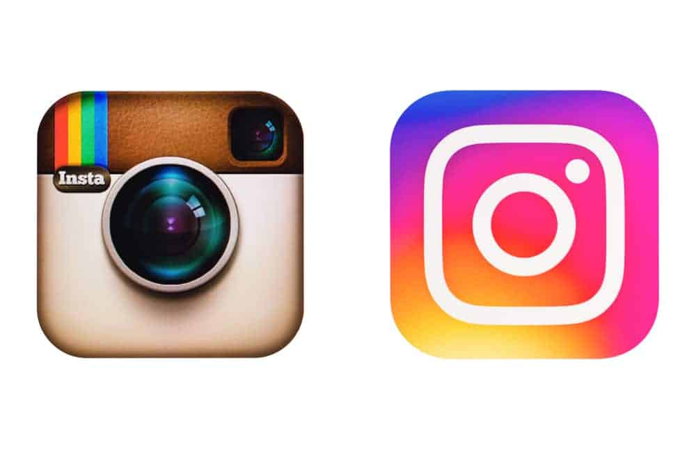 Primeira e última logo do Instagram