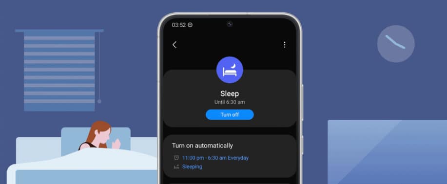Novos Modos da One UI 5 permitem mudar notificações e demais ajustes para diferentes momentos do dia como a hora de dormir 