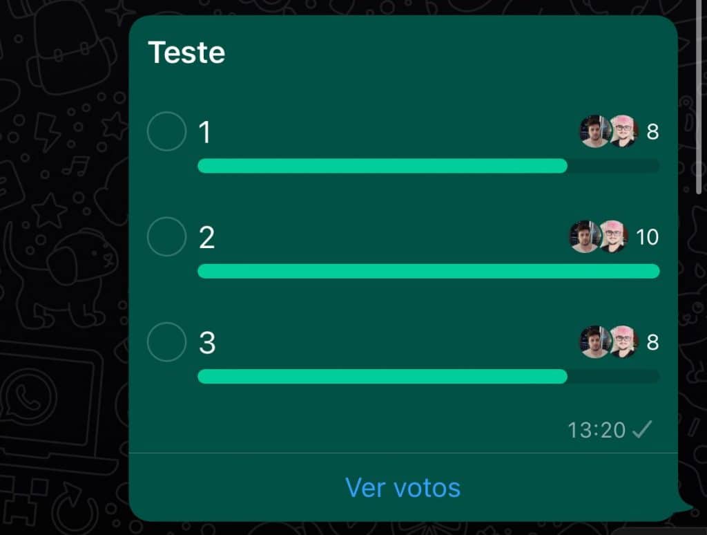 Enquetes no WhatsApp
