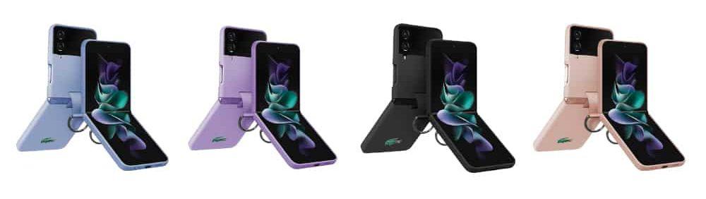 Cores disponíveis das capas para o Galaxy Flip 4