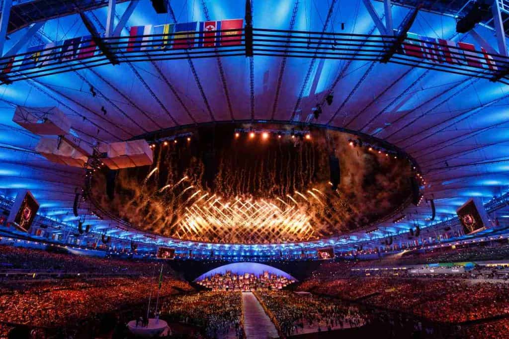 Cerimônia de abertura das Olimpíadas do Rio de Janeiro em 2016