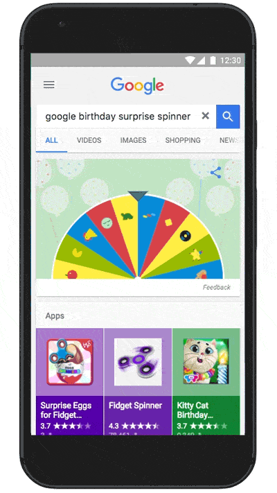 Google completa 19 anos e esconde jogos em uma roleta da sorte - Olhar  Digital