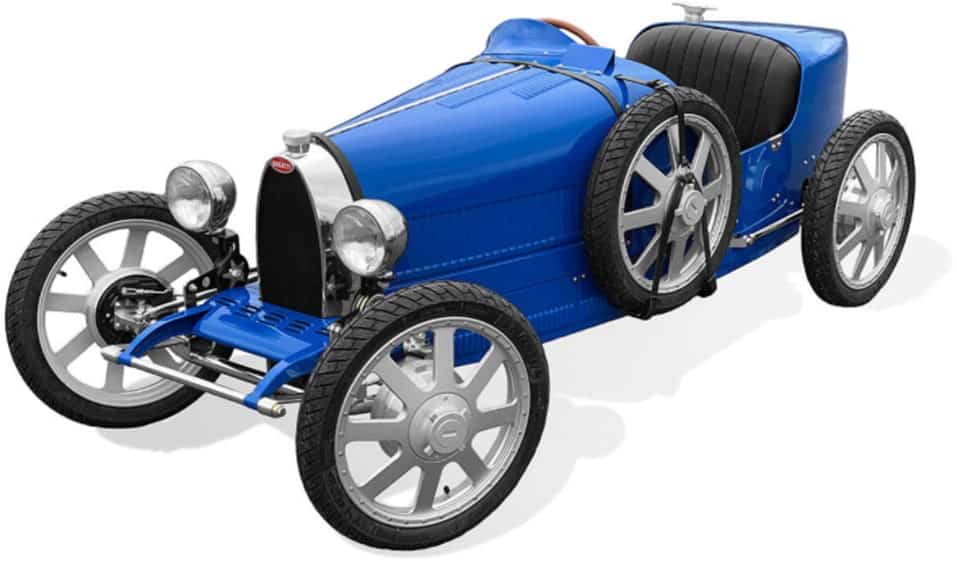 O Bugatti Baby é a miniatura elétrica do clássico Type 35.