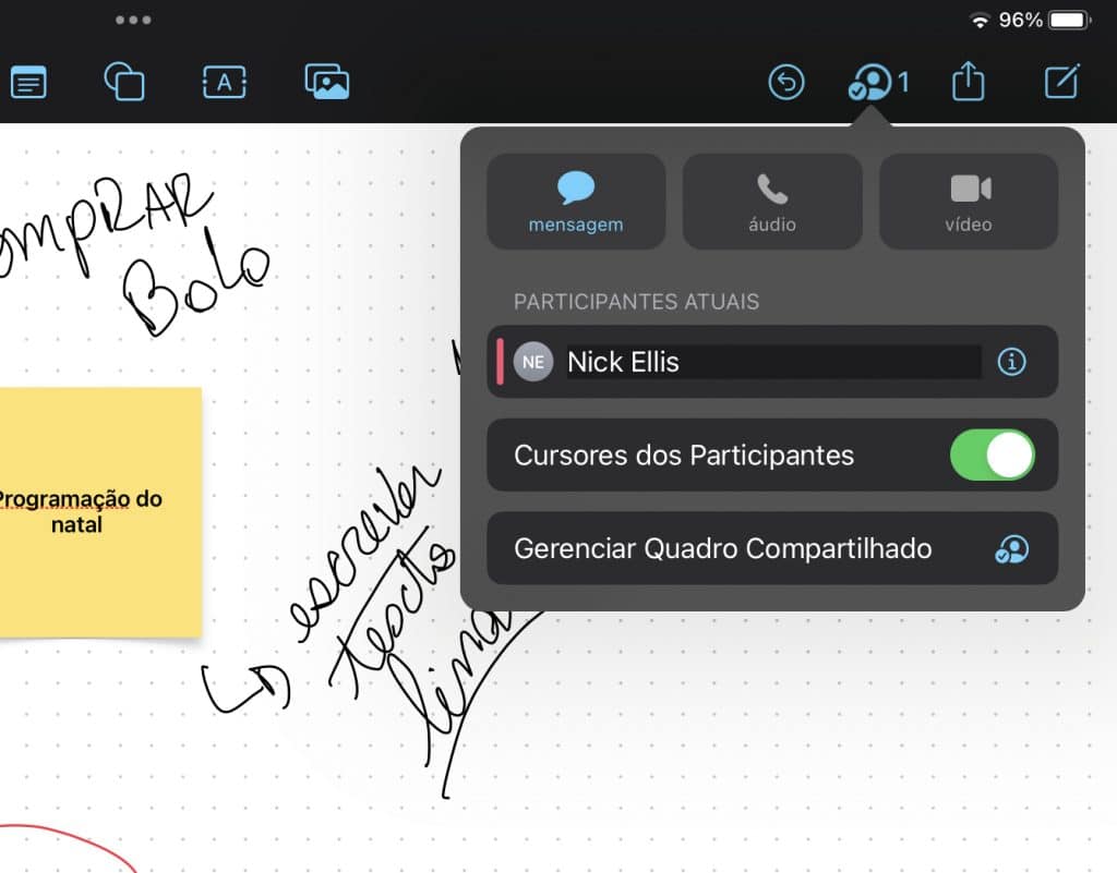 Freeform em um iPad (Imagem: reprodução)