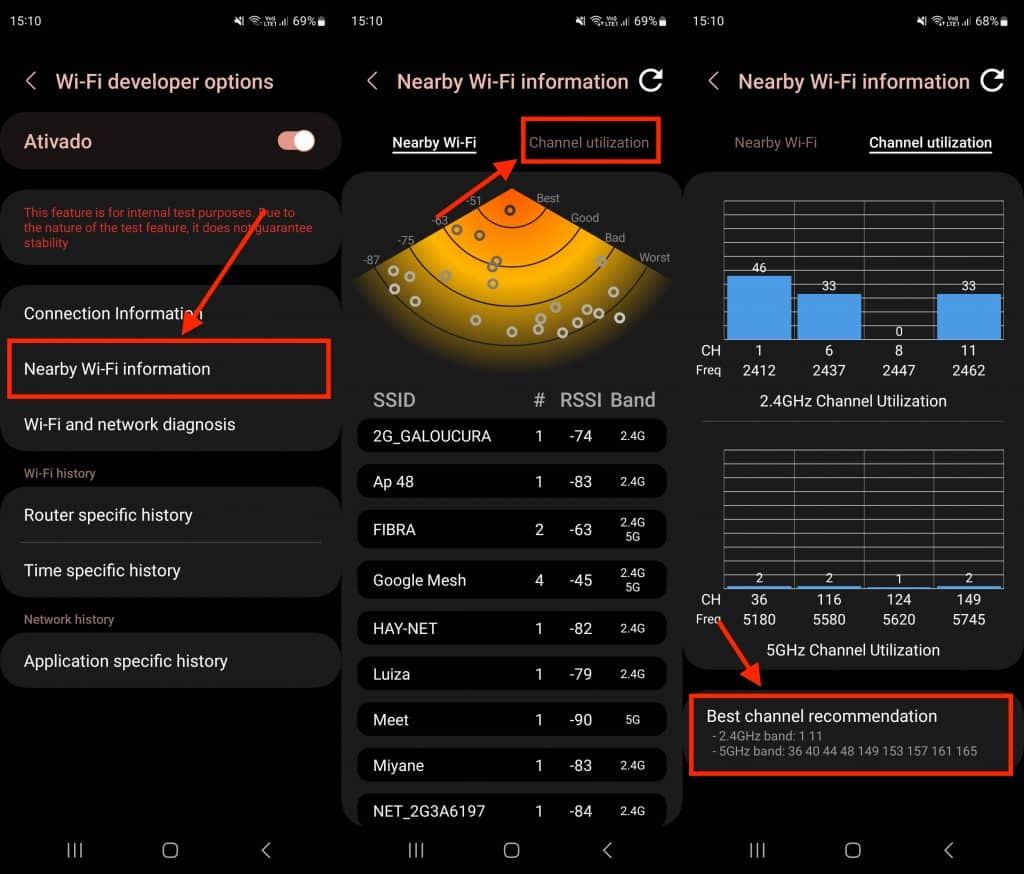 Wi-Fi na One UI 5 com Android 13 (Imagem: reprodução/Olhar Digital)