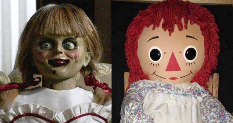 As bonecas Annabelle e Raggedy Ann