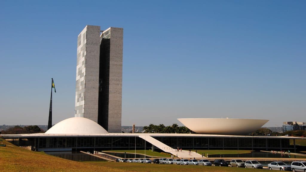 Fachada do Congresso Nacional no Distrito Federal