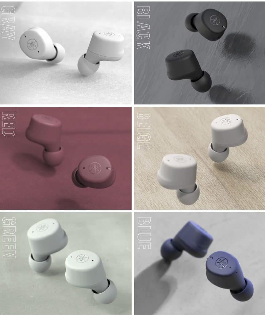 Cores dos fones de ouvido TW-E3C 