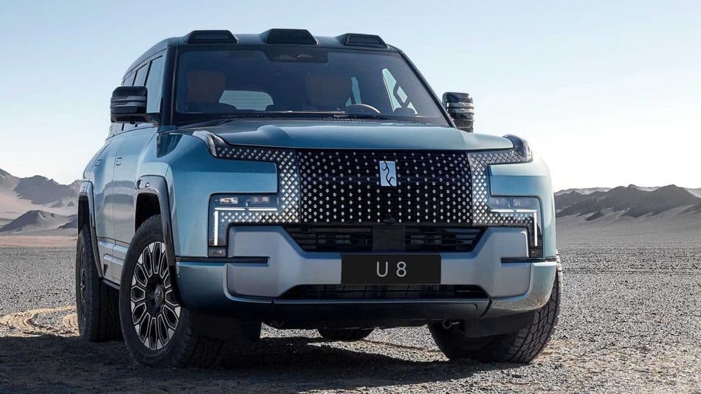 SUV elétrico Yangwang U8 da BYD