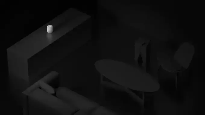 Novo HomePod usa microfones para analisar ambiente (Imagem: divulgação/Apple)