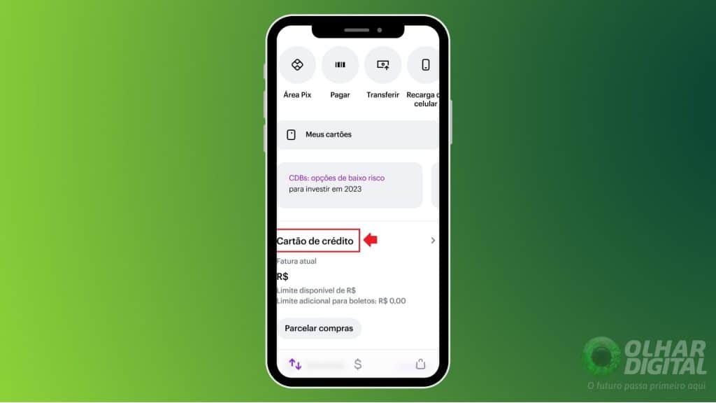 Como consultar seu limite de crédito no Nubank