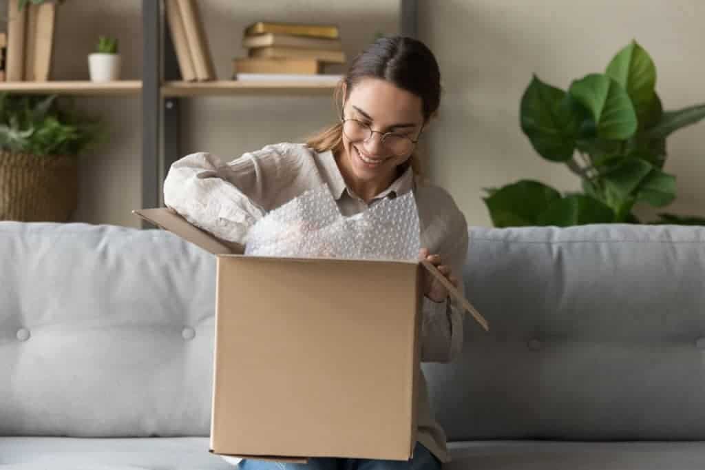 Encomenda online recebida