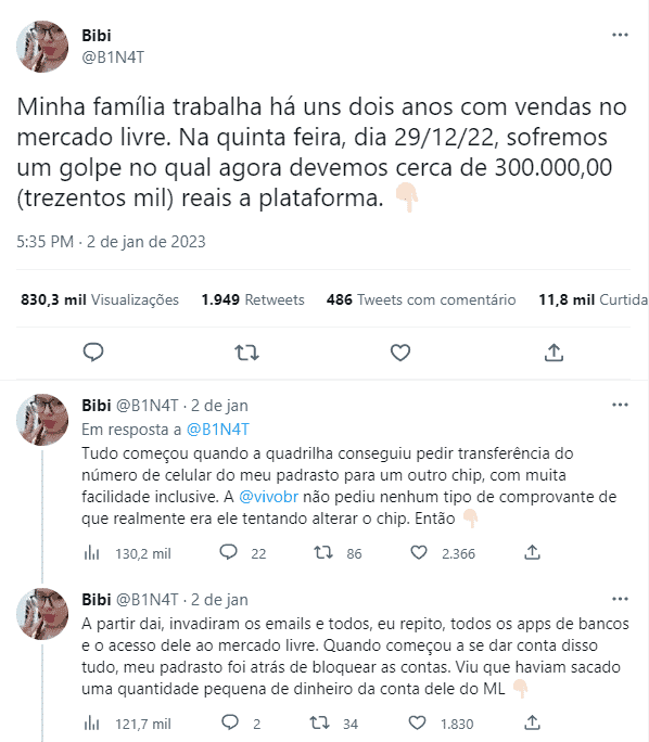 vítima golpe mercado livre
