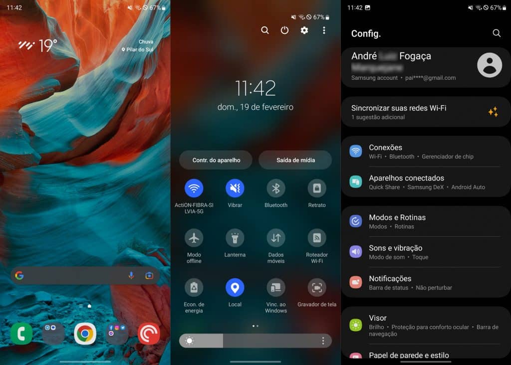 One UI 5.1 com Android 13 no Galaxy S23 Ultra (Imagem: reprodução)