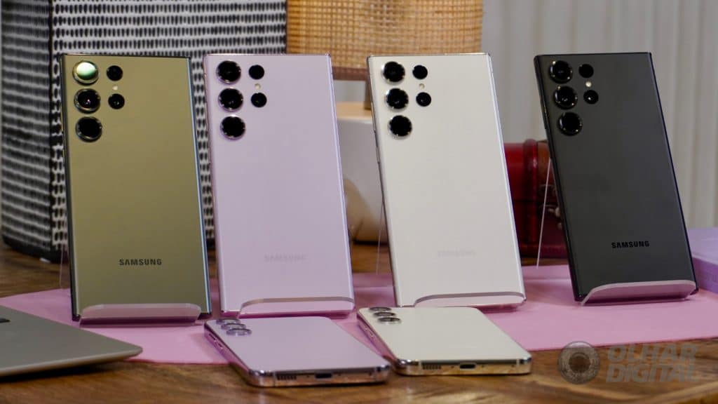 Galaxy S23, S23 Plus e Ultra (Imagem: André Fogaça/Olhar Digital)