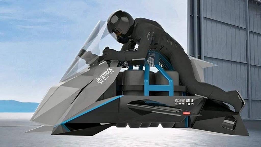 Moto voadora da Jetpack Aviation