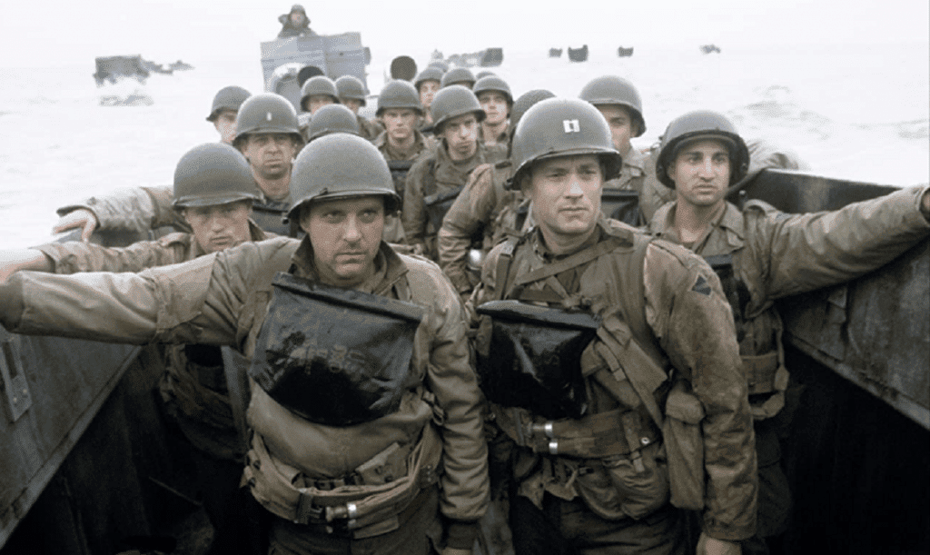 cena O Resgate do Soldado Ryan, um dos melhores filmes de Steven Spielberg