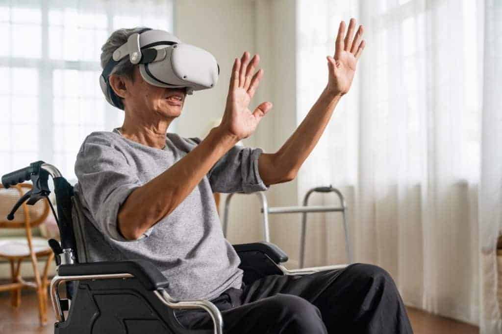 Reabilitação com óculos virtual