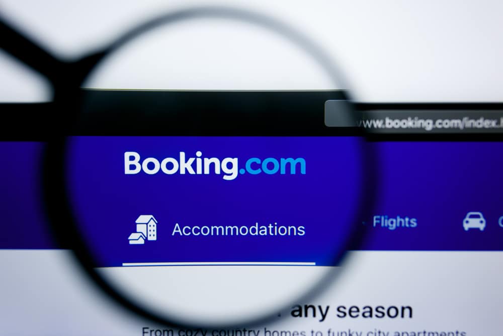 Página do Booking.com
