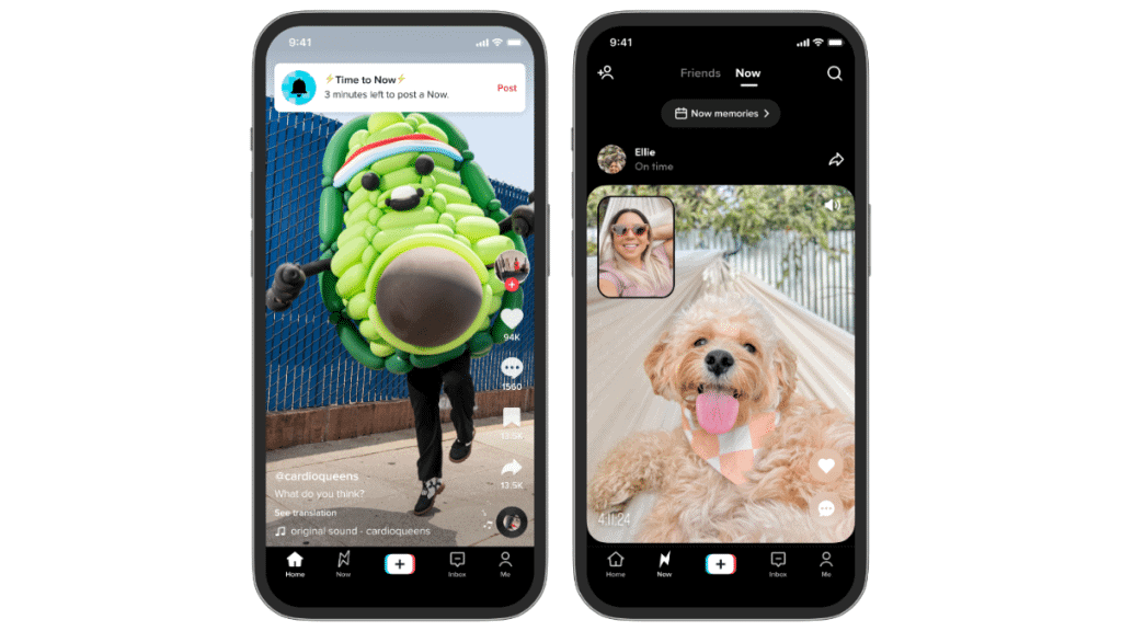 TikTok Now. Foto: divulgação/TikTok.