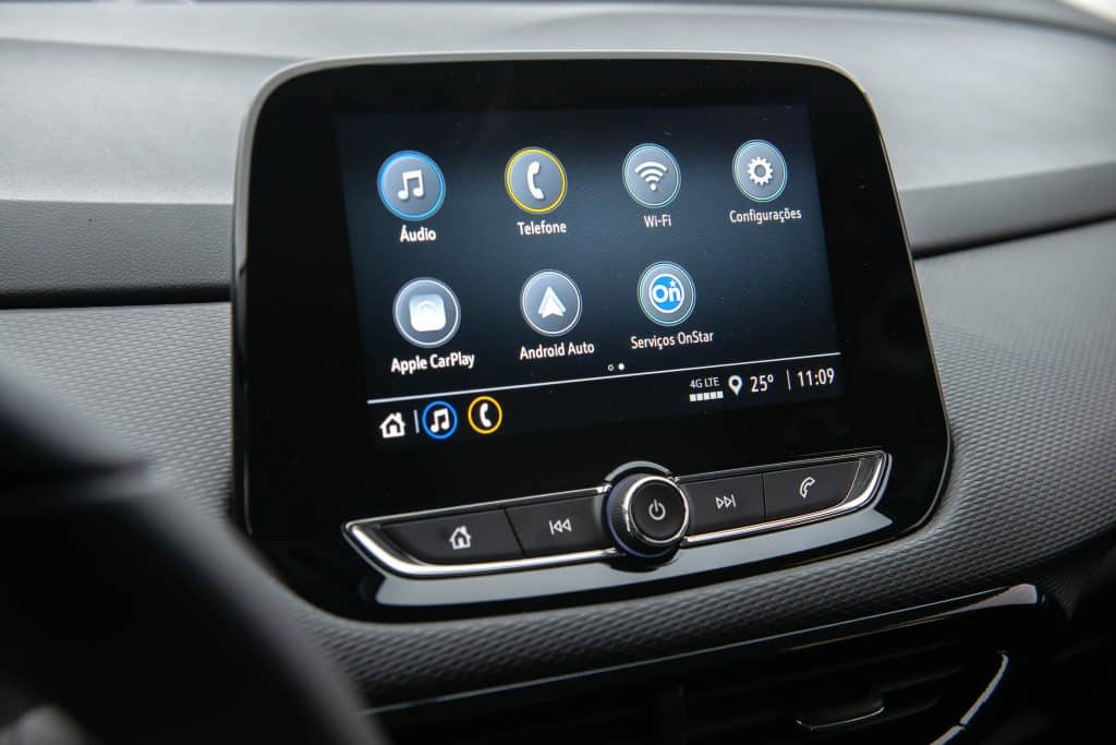 Sistema MyLink com Apple Carplay e Android Auto sem fios (Imagem: divulgação/GM)