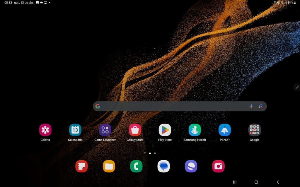 Interface tradicional da One UI 5.1 (Imagem: reprodução)