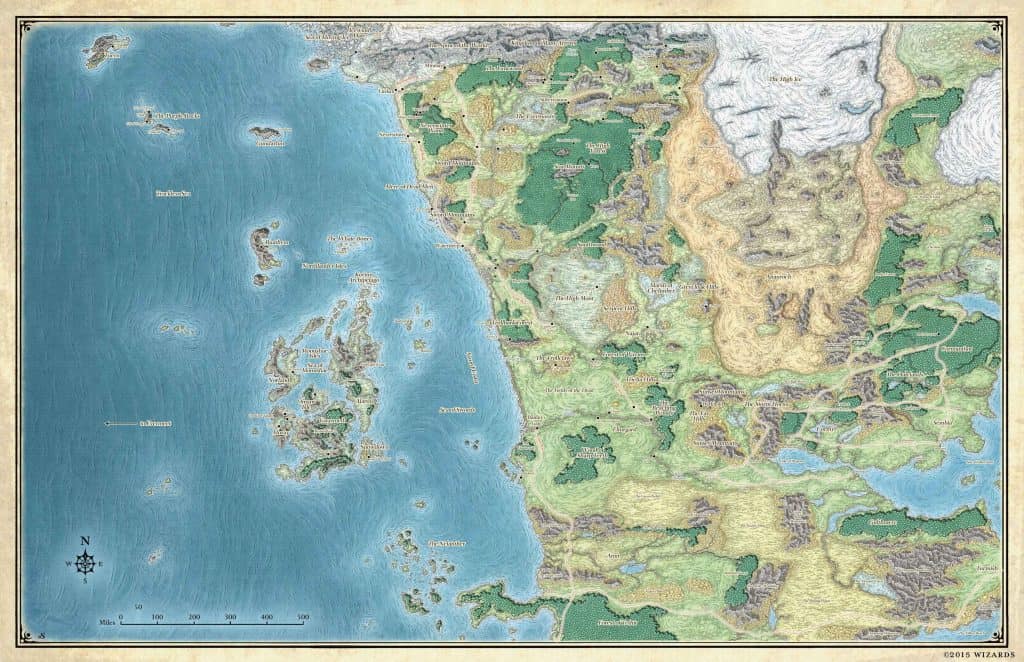Territórios existentes no universo ficcional do RPG aparecem no filme.