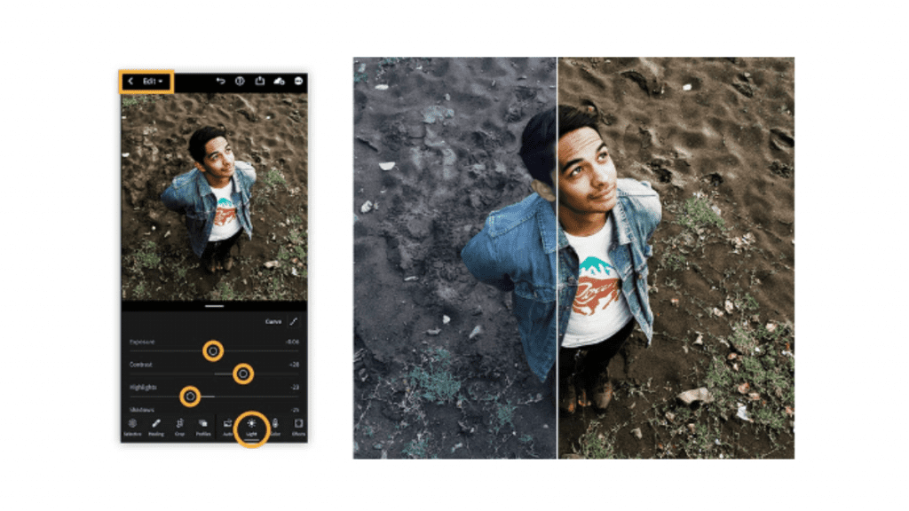editar fotos no lightroom