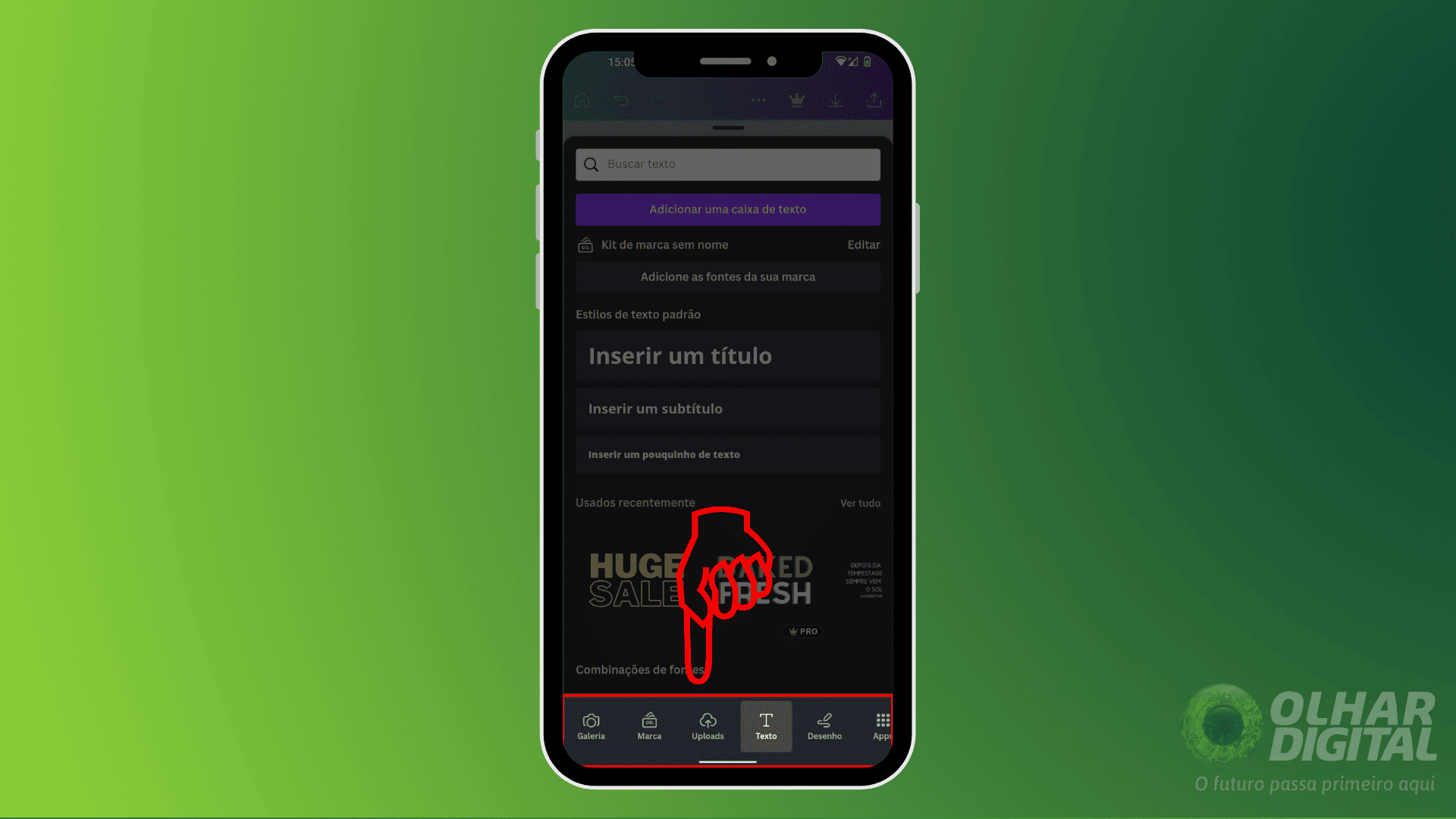 6 - criar logo pelo celular no canva