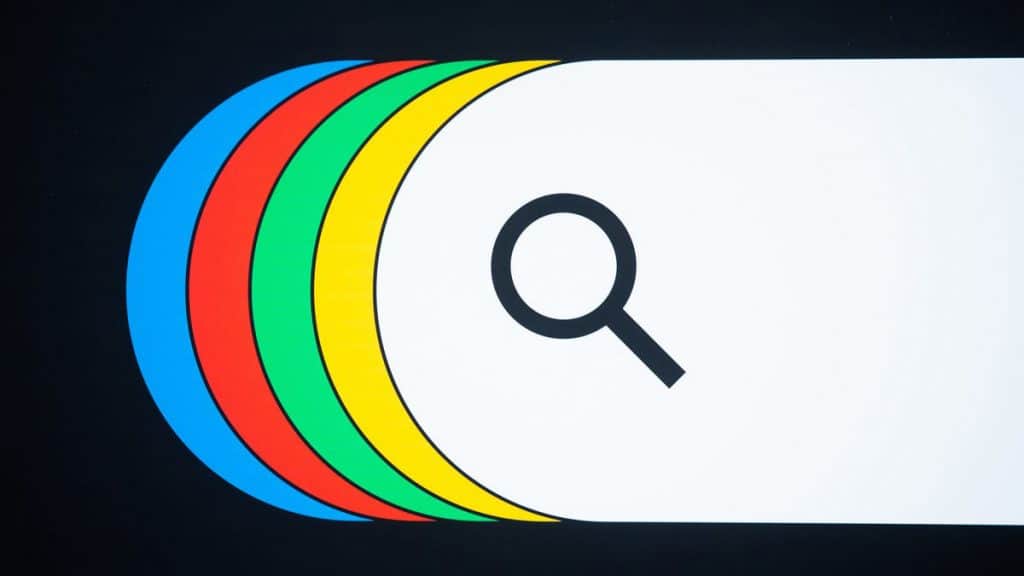 Ilustração da caixa de pesquisa do Google