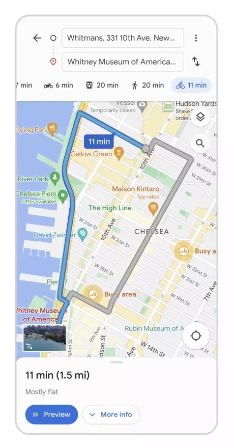 Google Maps com Immersive View (Imagem: divuglação/Google)