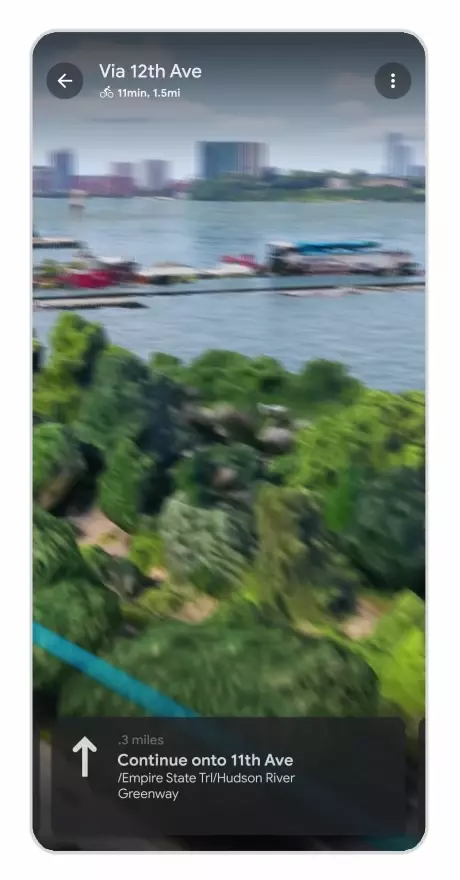 Google Maps com Immersive View (Imagem: divuglação/Google)