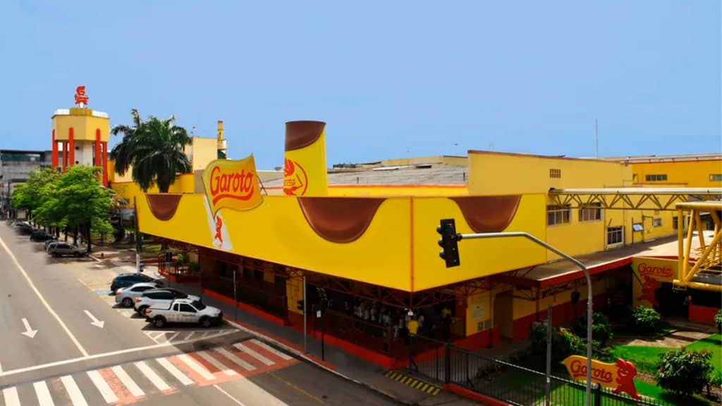 Fachada da fábrica da Garoto em Vila Velha, no Espírito Santo