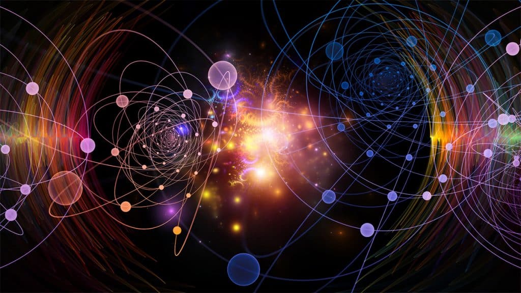 Ilustração do universo quântico