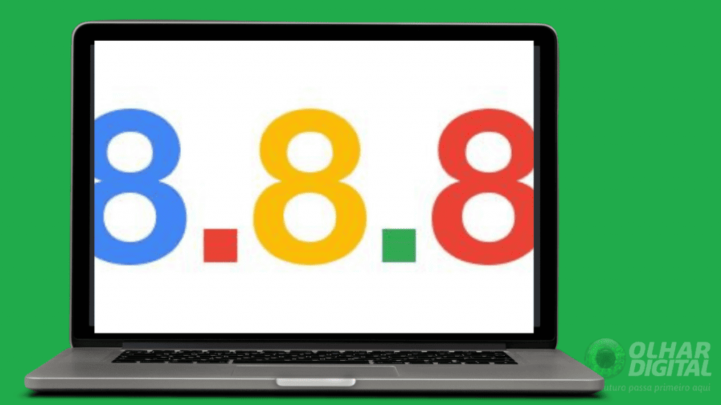 Imagem mostrando tela metafórica sobre o DNS do Google
