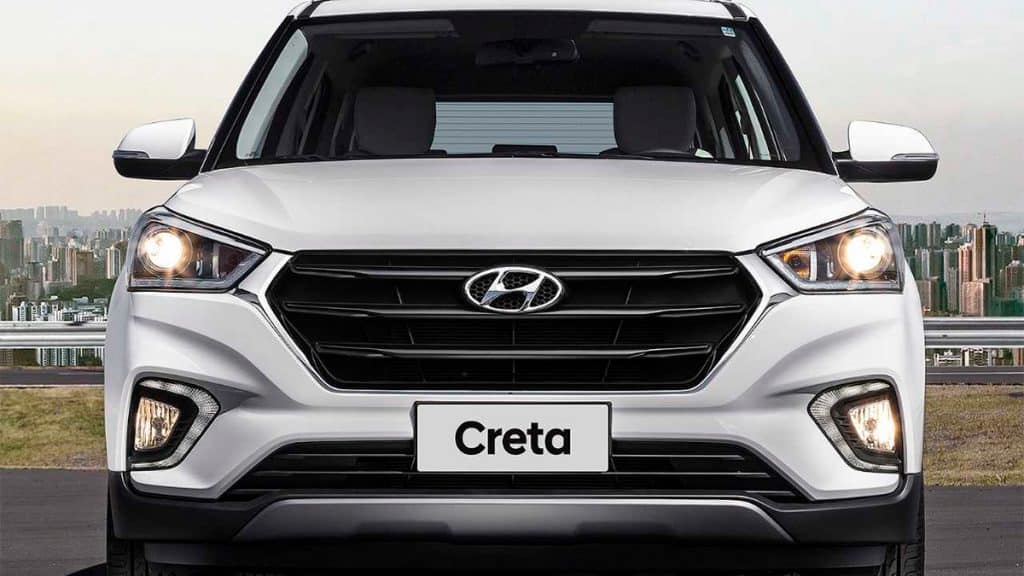 Frente de um Hyundai Creta