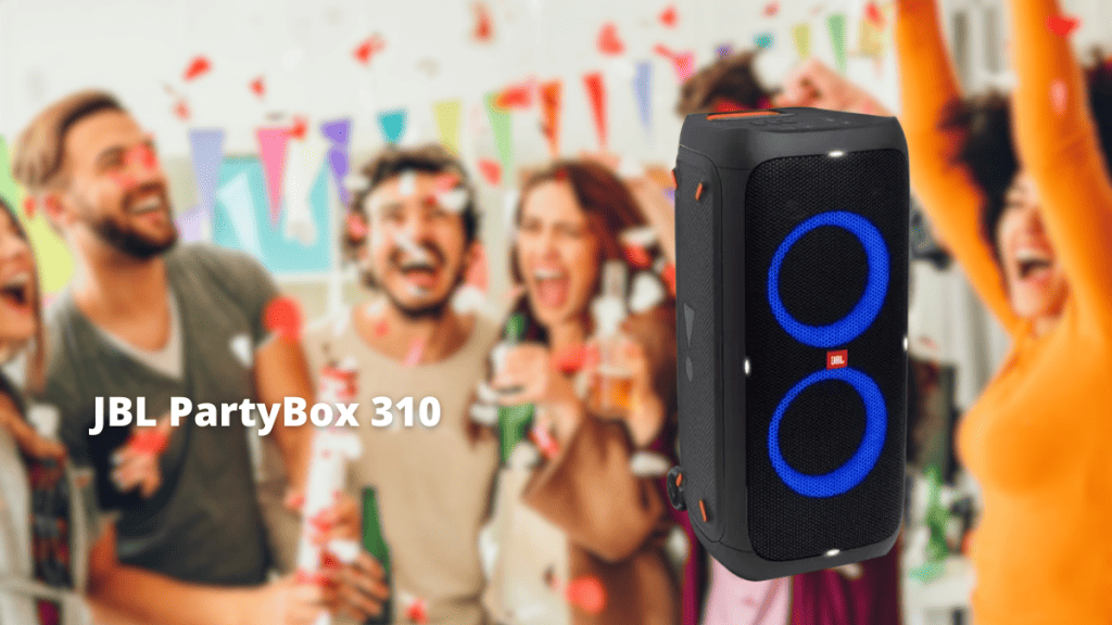 Imagem metafórica mostrando para qual funcionalidade a JBL PartyBox 310 é voltada
