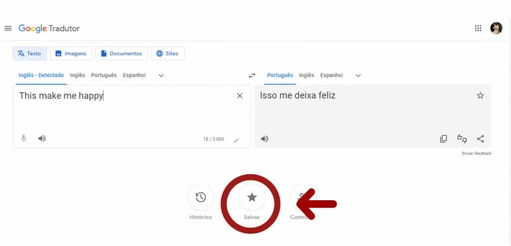 Print Google Tradutor
