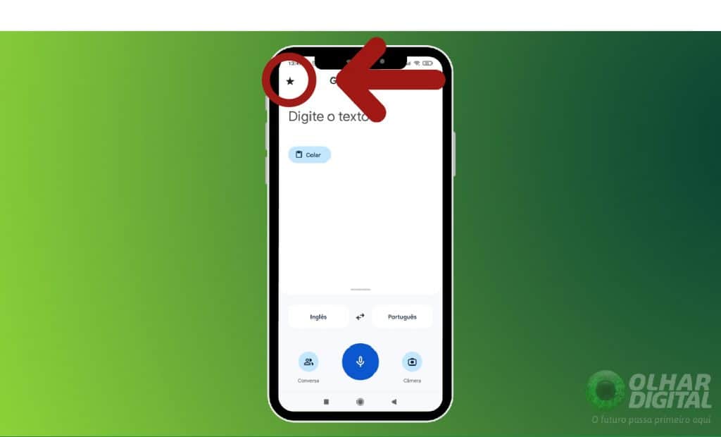 Print Google Tradutor no Smartphone
